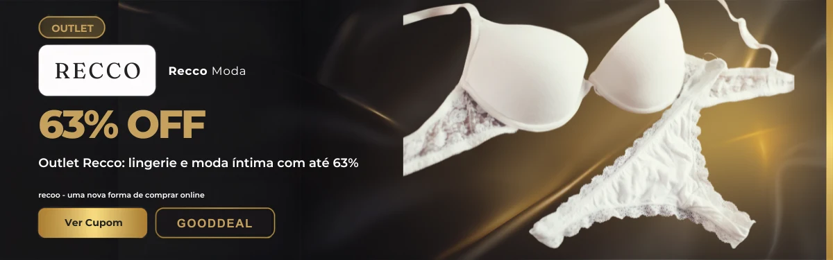 Recco: calcinhas com até 60% OFF e cupom de 10%